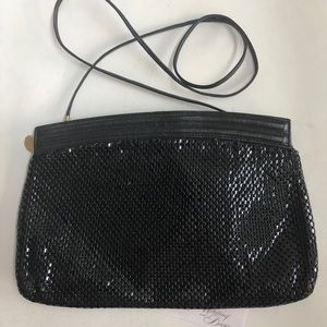 Vintage Black Mesh Purse - Whiting & Davis